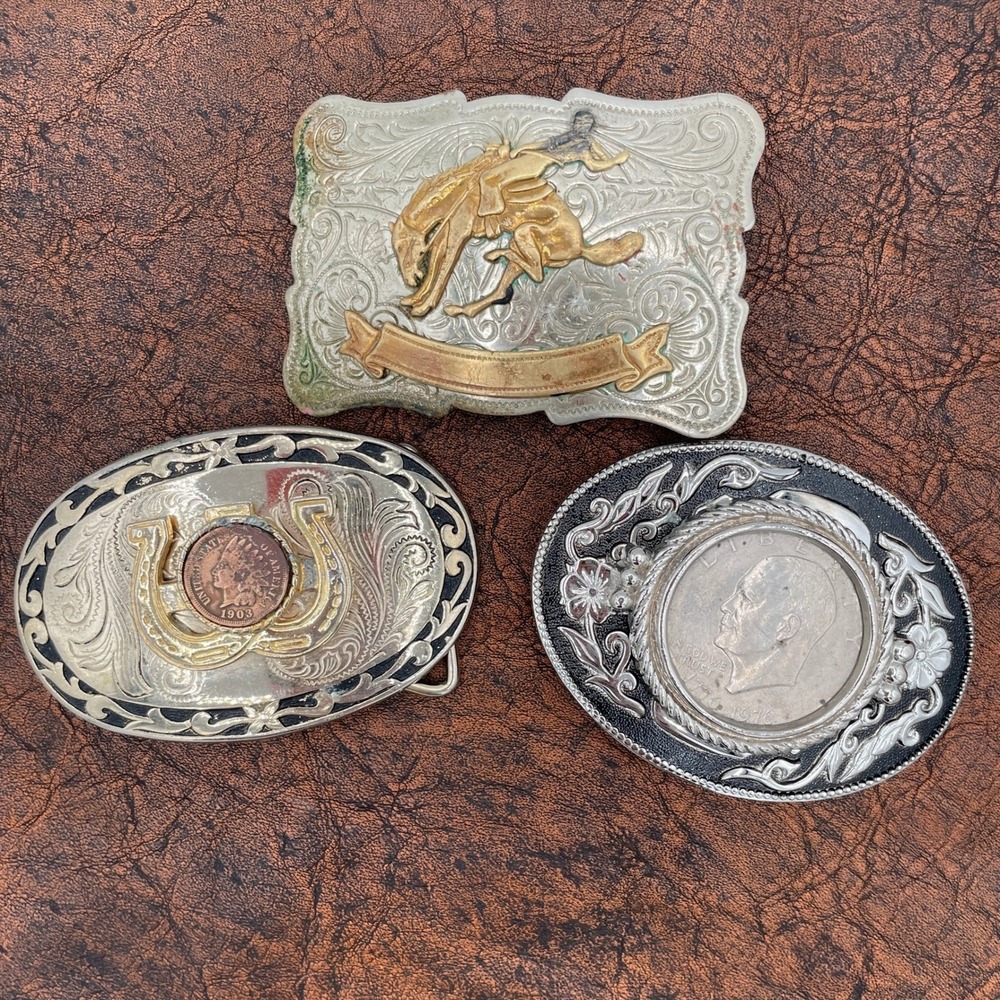 Men's Western Belt Buckles Vintage Rugged American Classic Style